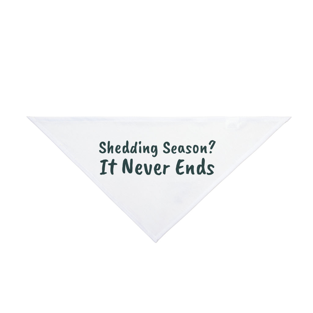Golden Retriever Dog Bandana "Shedding Season Never Ends" Funny Dog Owner