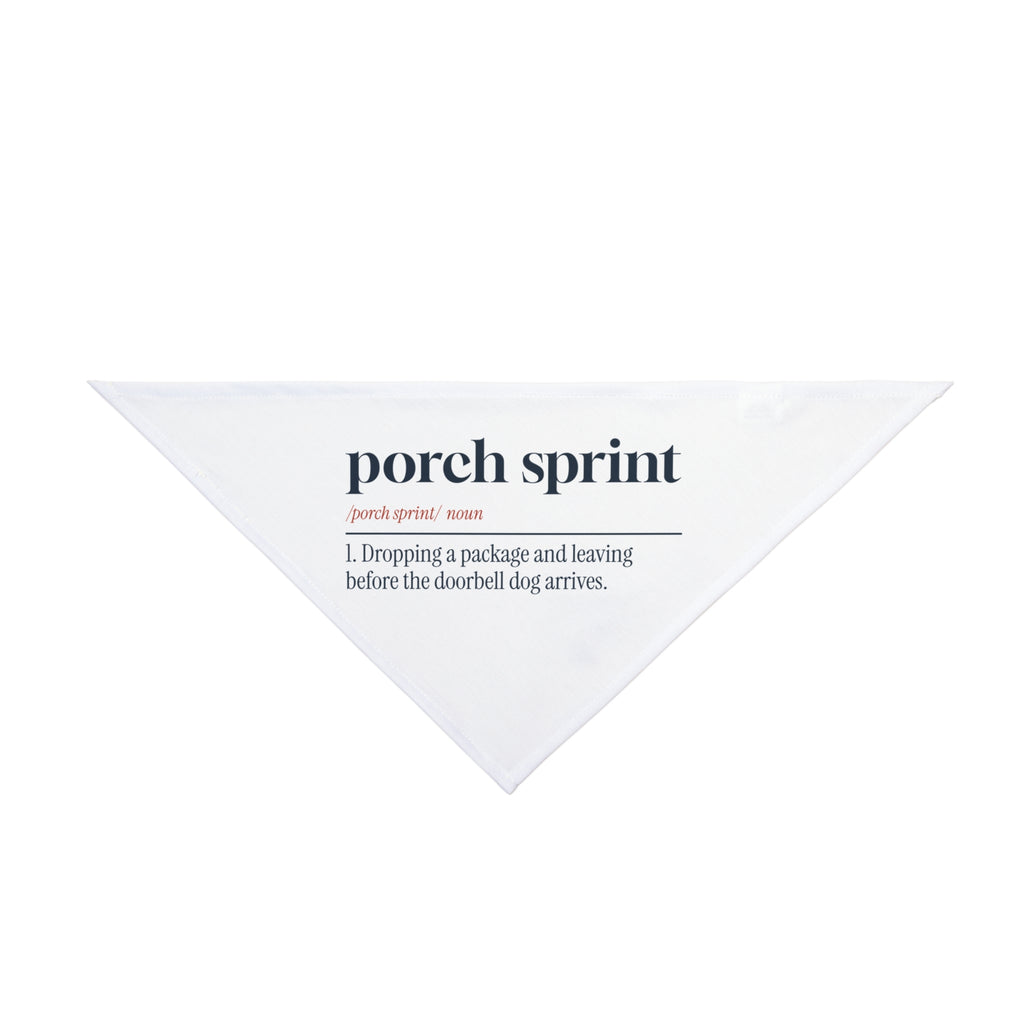 Funny Delivery Driver Dog Bandana Porch Sprint Definition For Drivers
