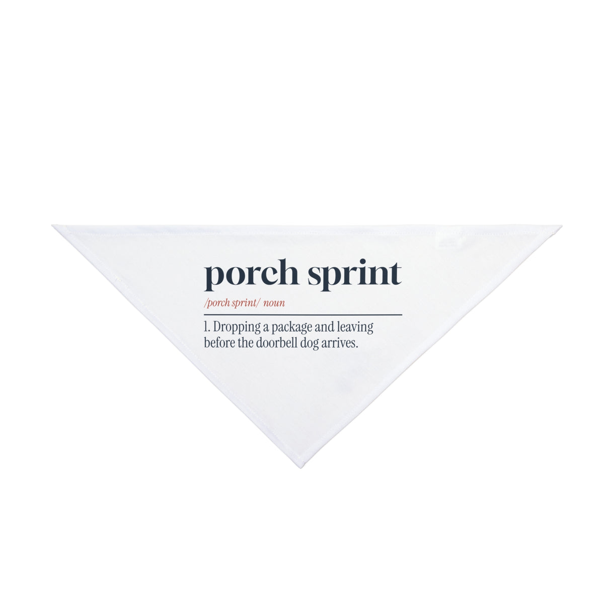 Funny Delivery Driver Dog Bandana Porch Sprint Definition For Drivers