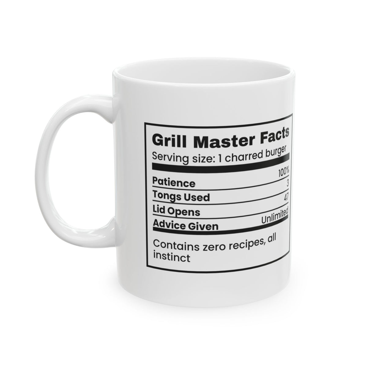 Grill Master Coffee Mug Funny BBQ Dad