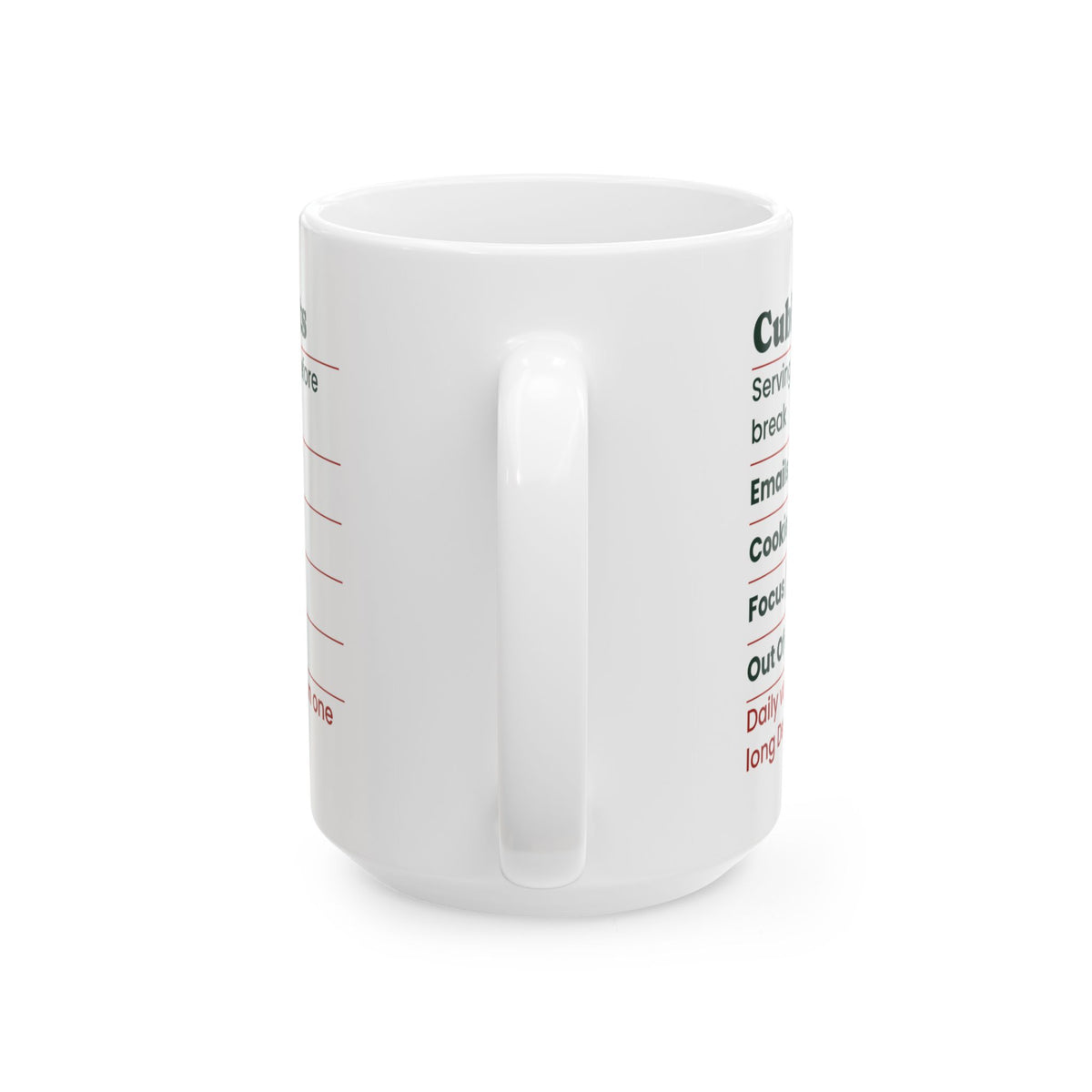 Funny Christmas Coffee Mug Cubicle Facts Label For Coworkers