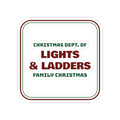 Funny Family Christmas Sticker Dept Of Tangled Lights Matching Set
