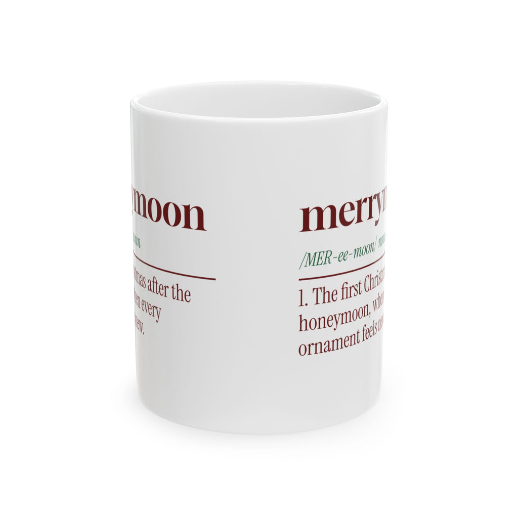 Christmas Coffee Mug Merrymoon Dictionary Definition Newlyweds