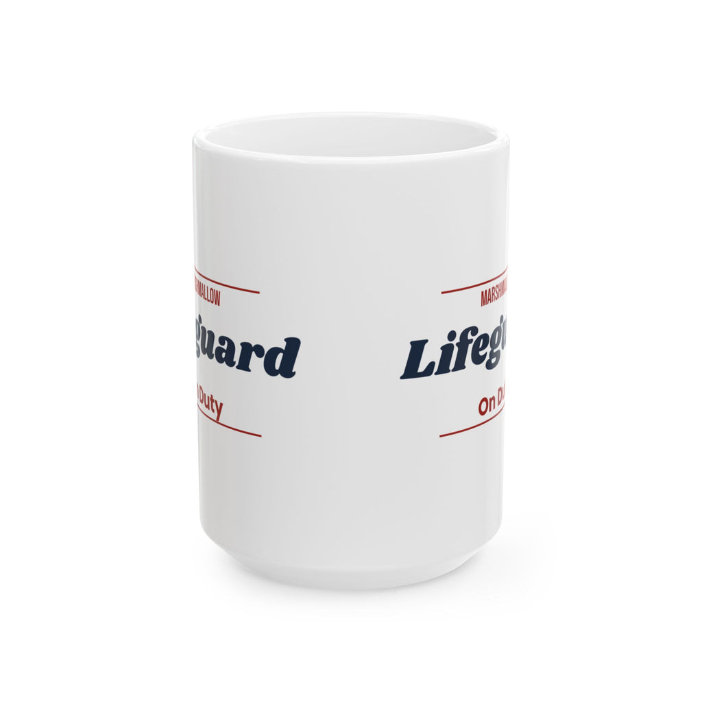 Hot Cocoa Coffee Mug Marshmallow Lifeguard On Duty Funny Cocoa Cup