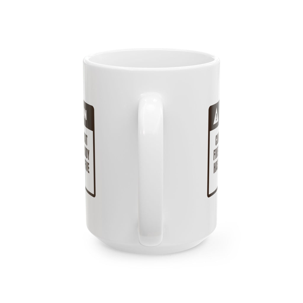 Funny Hot Cocoa Coffee Mug Nobody Waits Five Minutes Warning Label