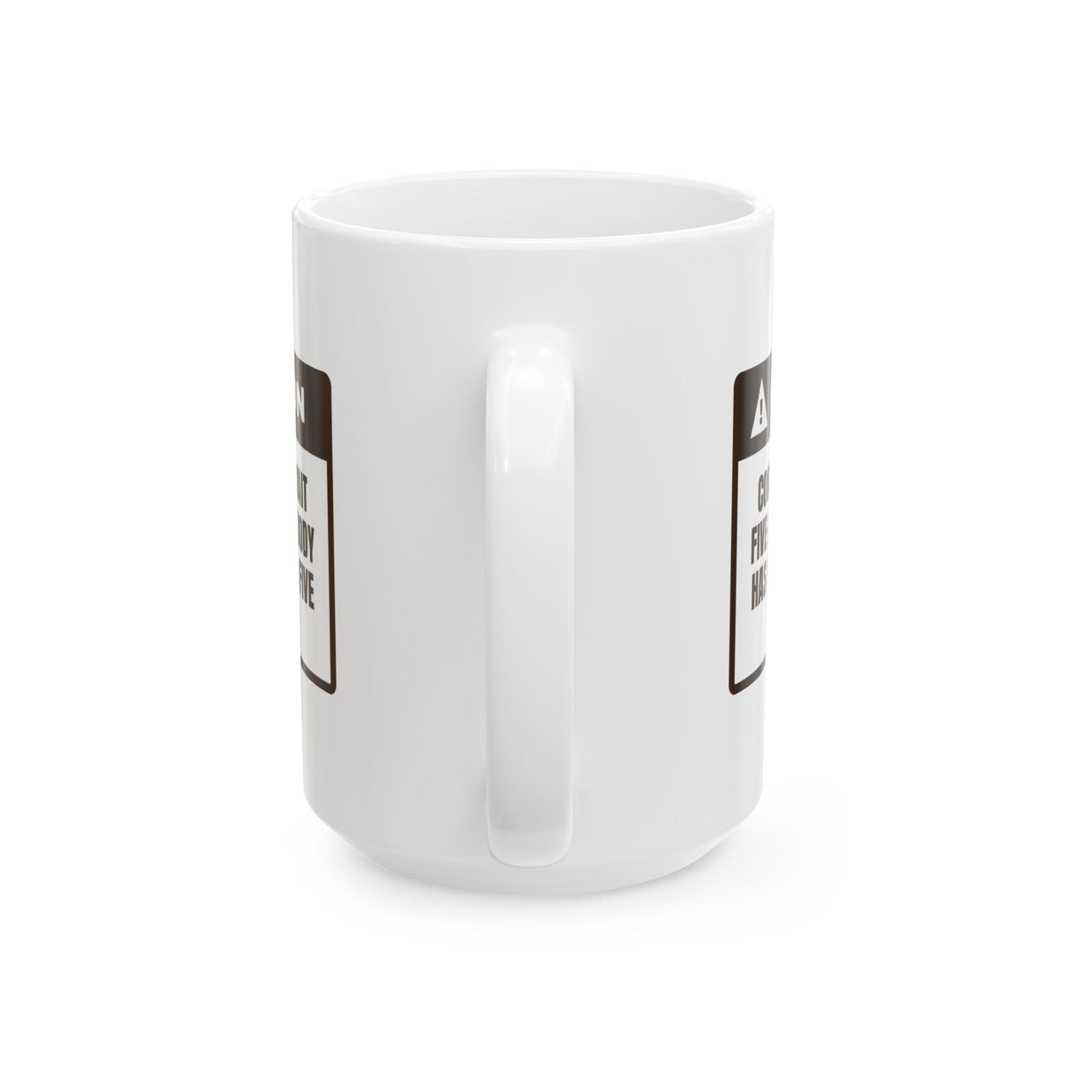 Funny Hot Cocoa Coffee Mug Nobody Waits Five Minutes Warning Label
