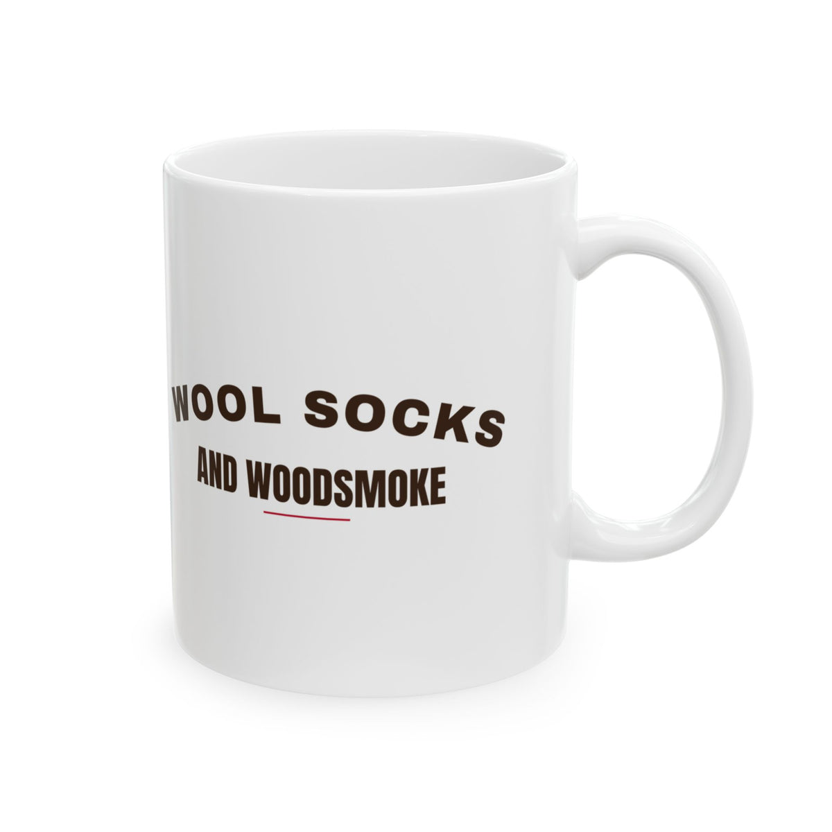 Christmas Coffee Mug Wool Socks And Woodsmoke Cozy Cabin Mug