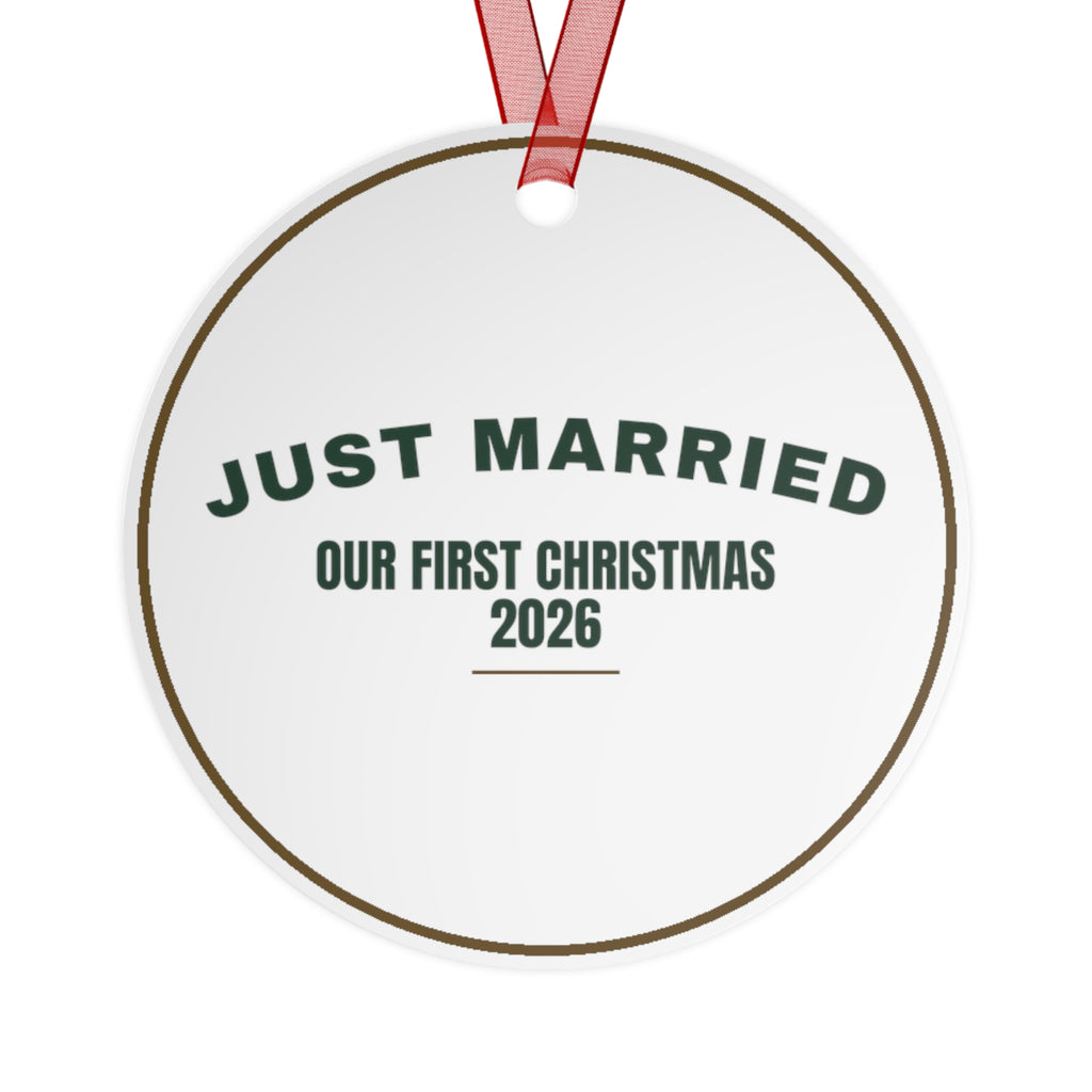 Christmas Ornament 2026 Just Married Our First Christmas