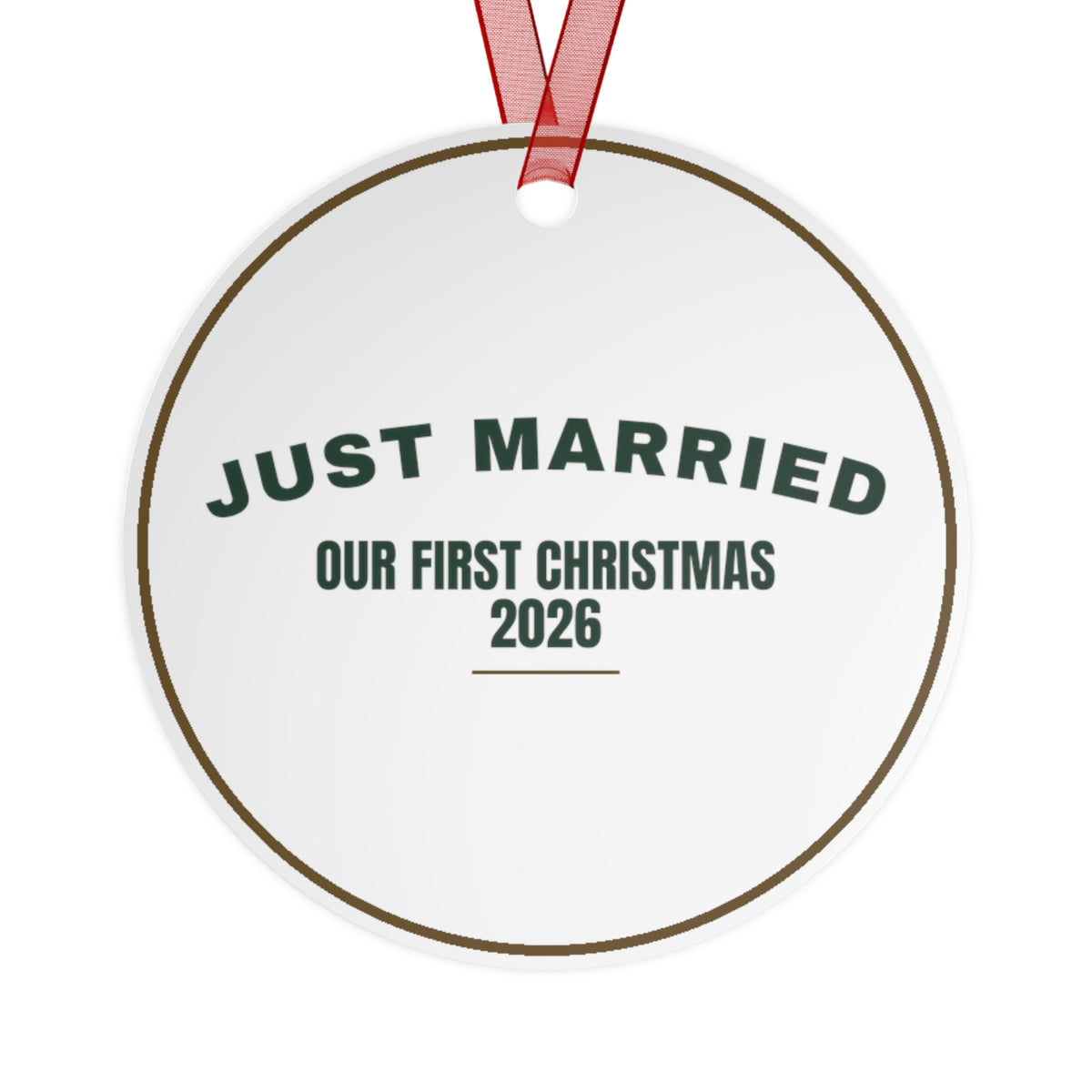 Christmas Ornament 2026 Just Married Our First Christmas