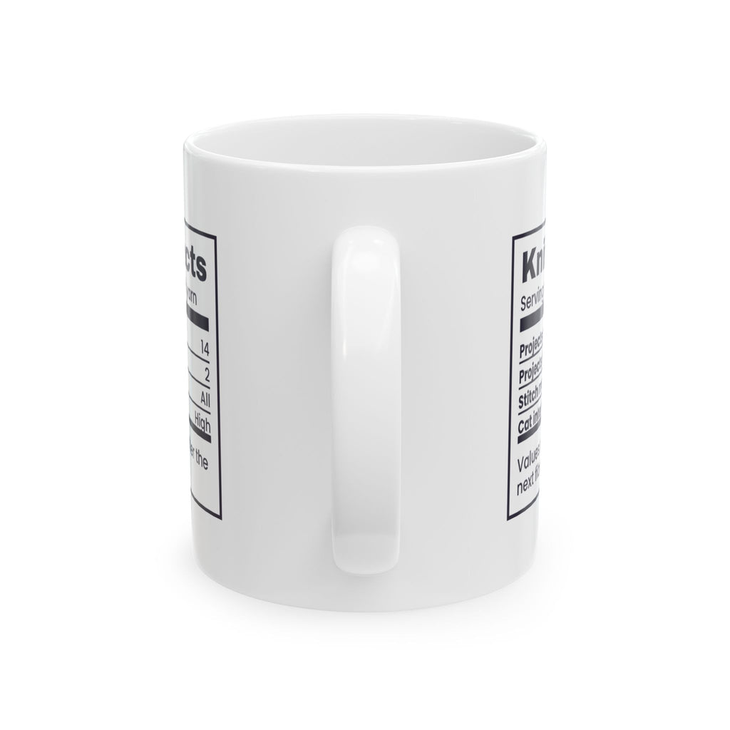 Funny Knitting Mug Fourteen Started Two Finished Knitter Facts