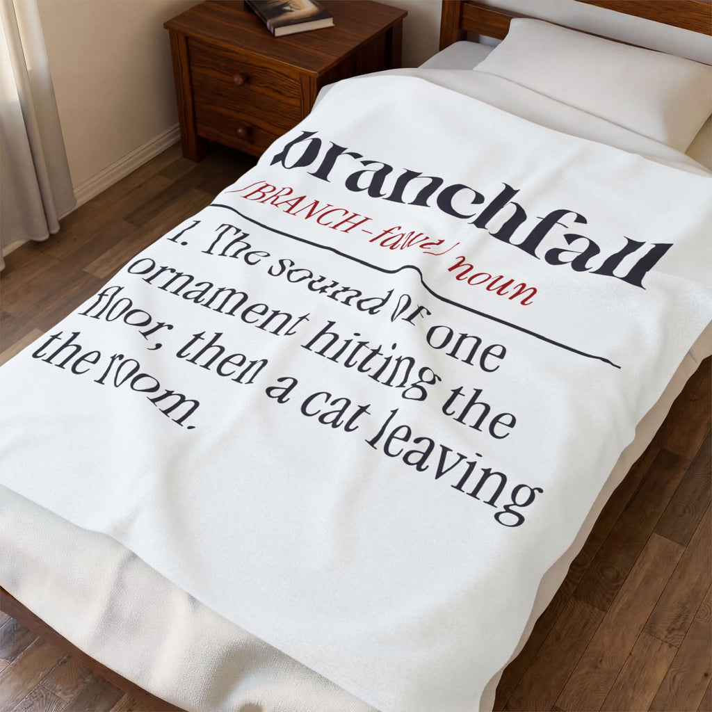 Funny Christmas Throw Blanket Branchfall Cat Definition For Cat Owners