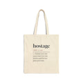 Funny Christmas Tote Bag For Host Hostage Dictionary Definition