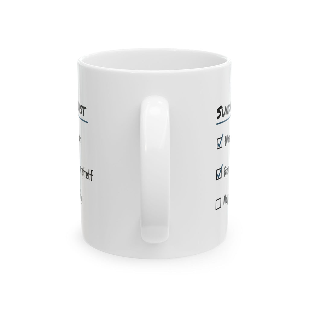 Funny Dad Coffee Mug Sunday Checklist Nap For Dad Fathers
