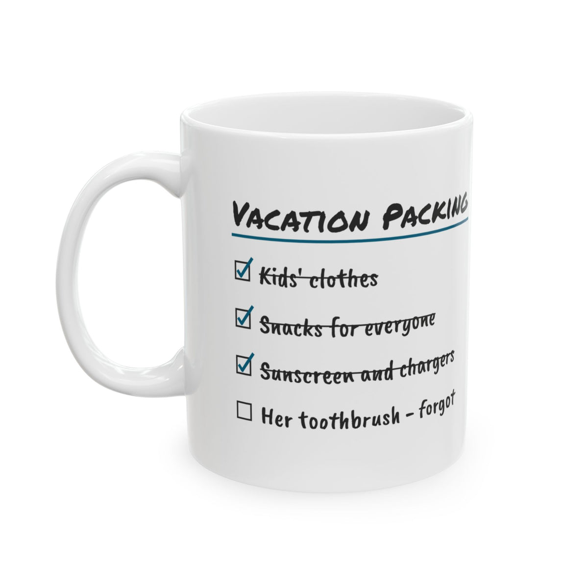 Vacation Packing Coffee Mug For Wife