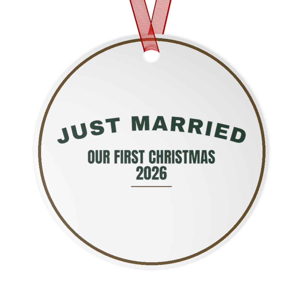 Christmas Ornament 2026 Just Married Our First Christmas