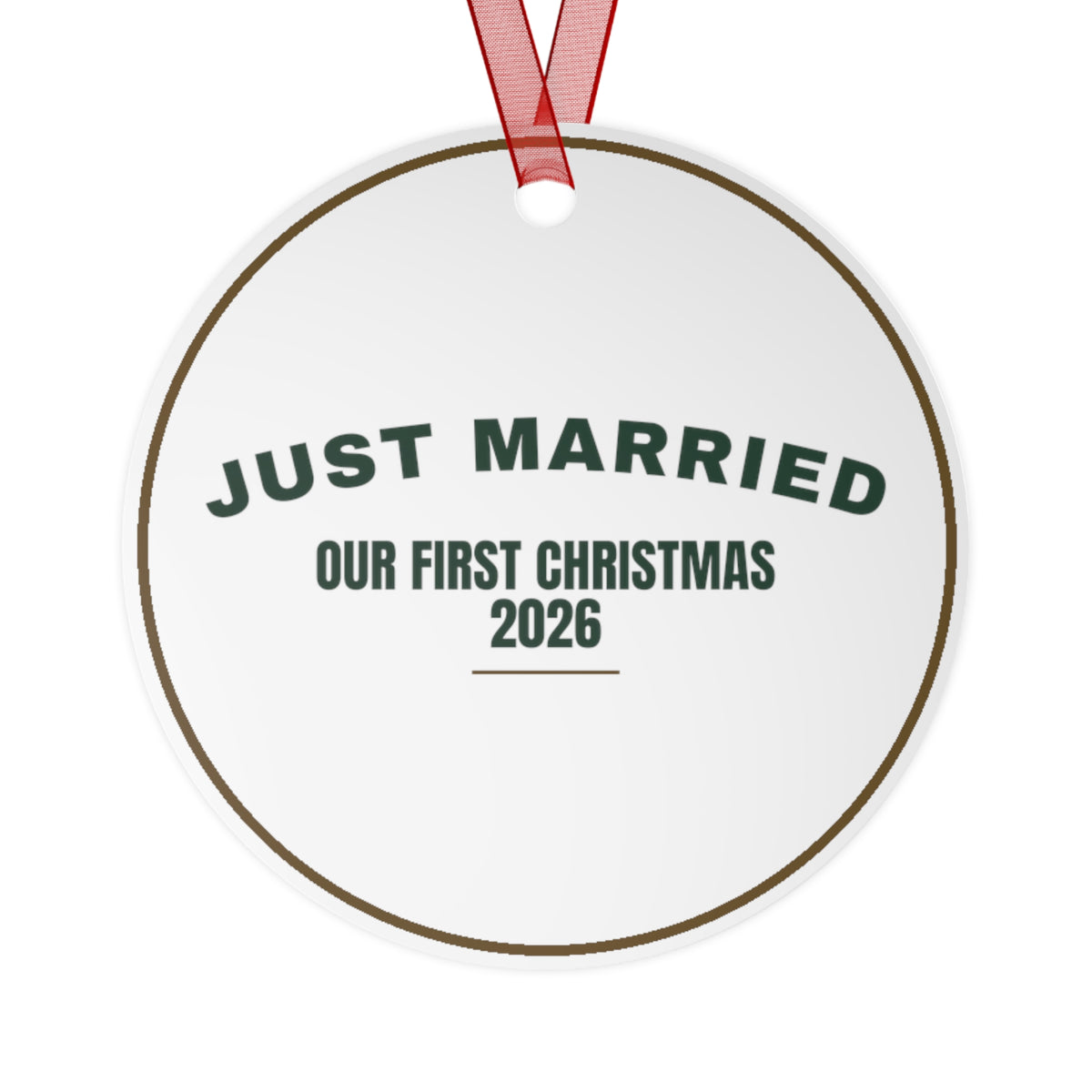 Christmas Ornament 2026 Just Married Our First Christmas