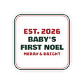 Christmas Sticker Baby's First Noel Est 2026 For New Moms And Dads