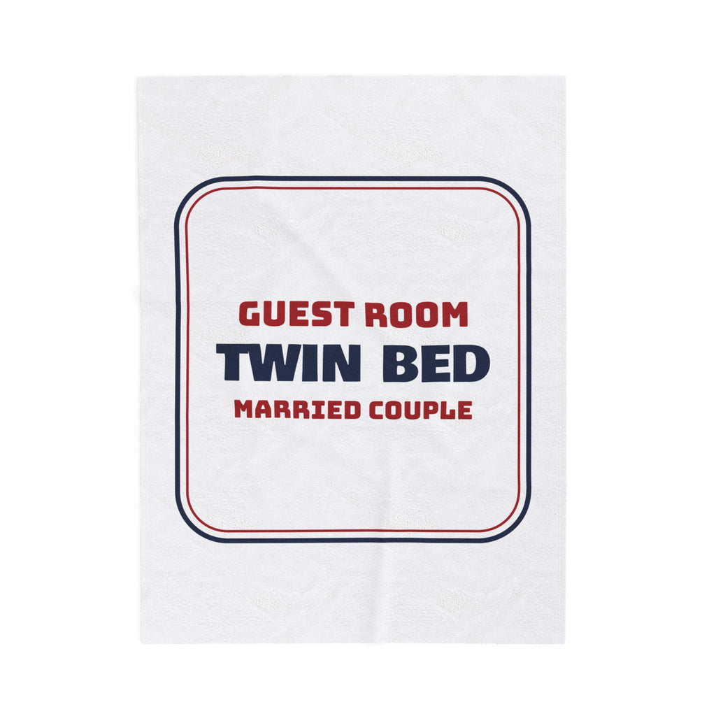 Funny In-Laws Christmas Throw Blanket Guest Room Twin Bed Married Couple