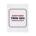 Funny In-Laws Christmas Throw Blanket Guest Room Twin Bed Married Couple
