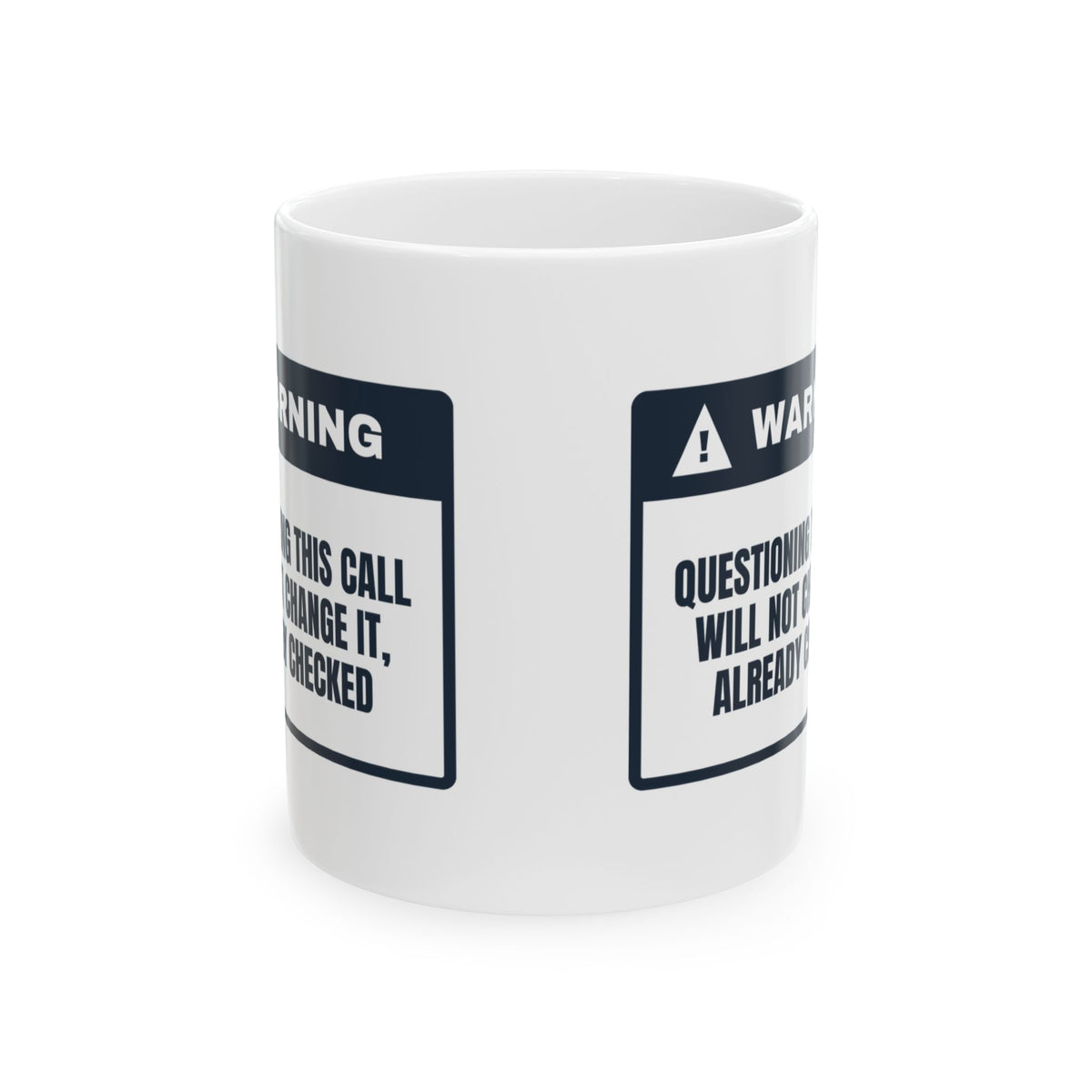 Umpire Warning Label Coffee Mug For Softball