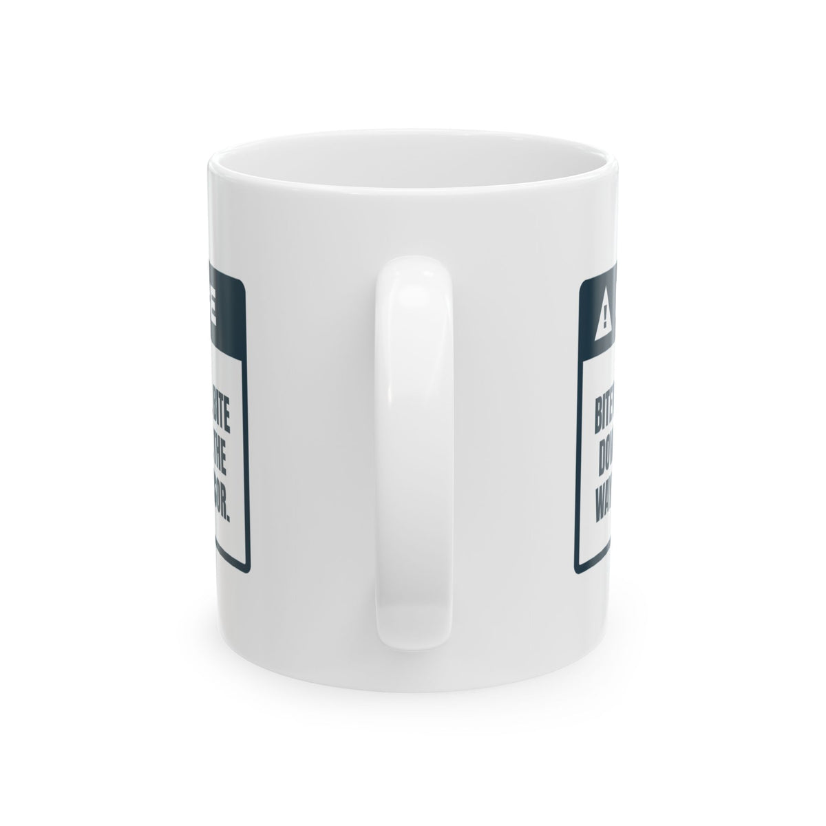 Funny Dental Hygienist Coffee Mug Bite Down On The Sensor Notice