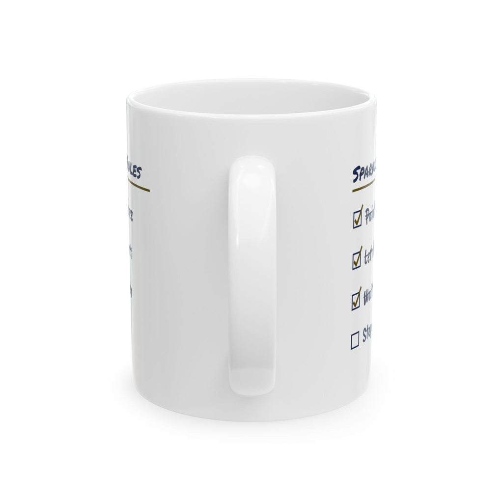 Funny Fourth Of July Checklist Coffee Mug Sparkler Safety For Dad