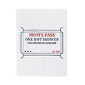 Funny Mom Christmas Throw Blanket One Hot Shower Christmas Day Pass