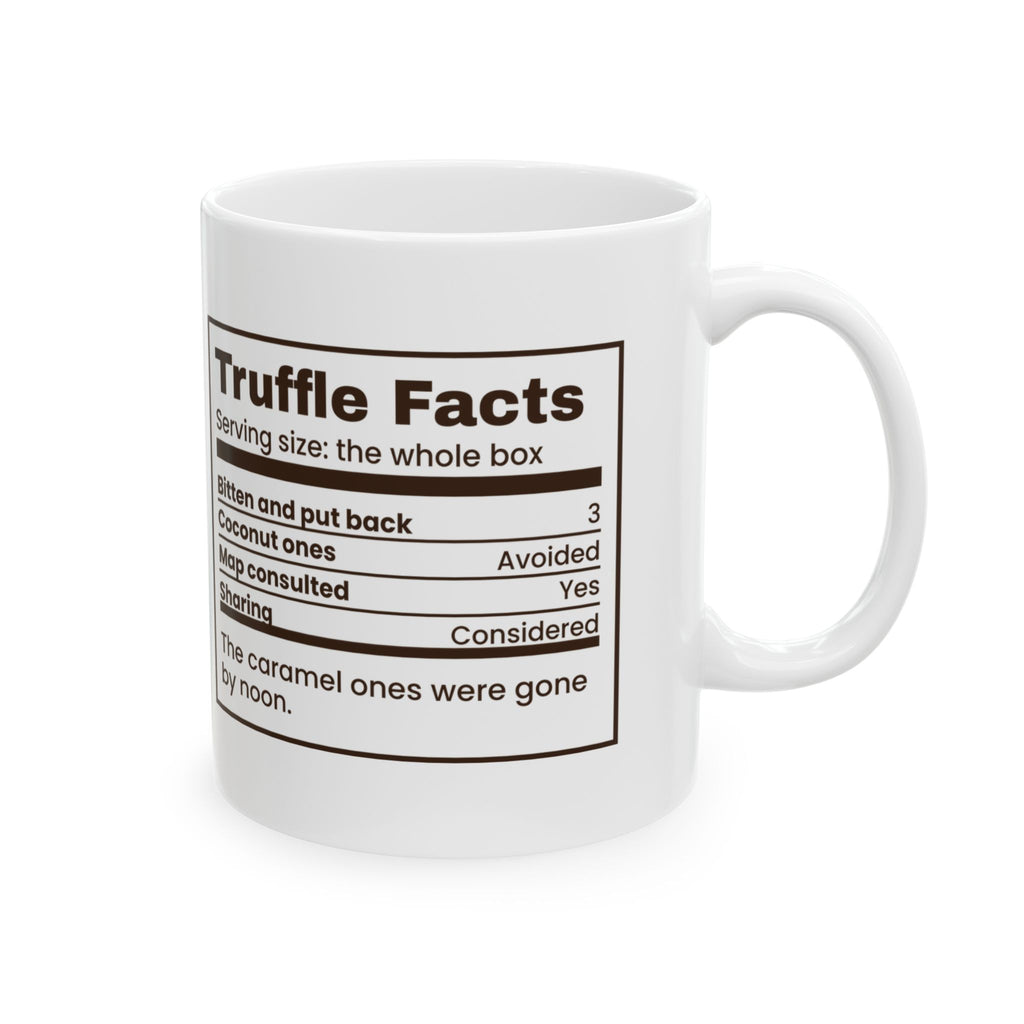 Funny Chocolate Coffee Mug Truffle Facts Bitten And Put Back