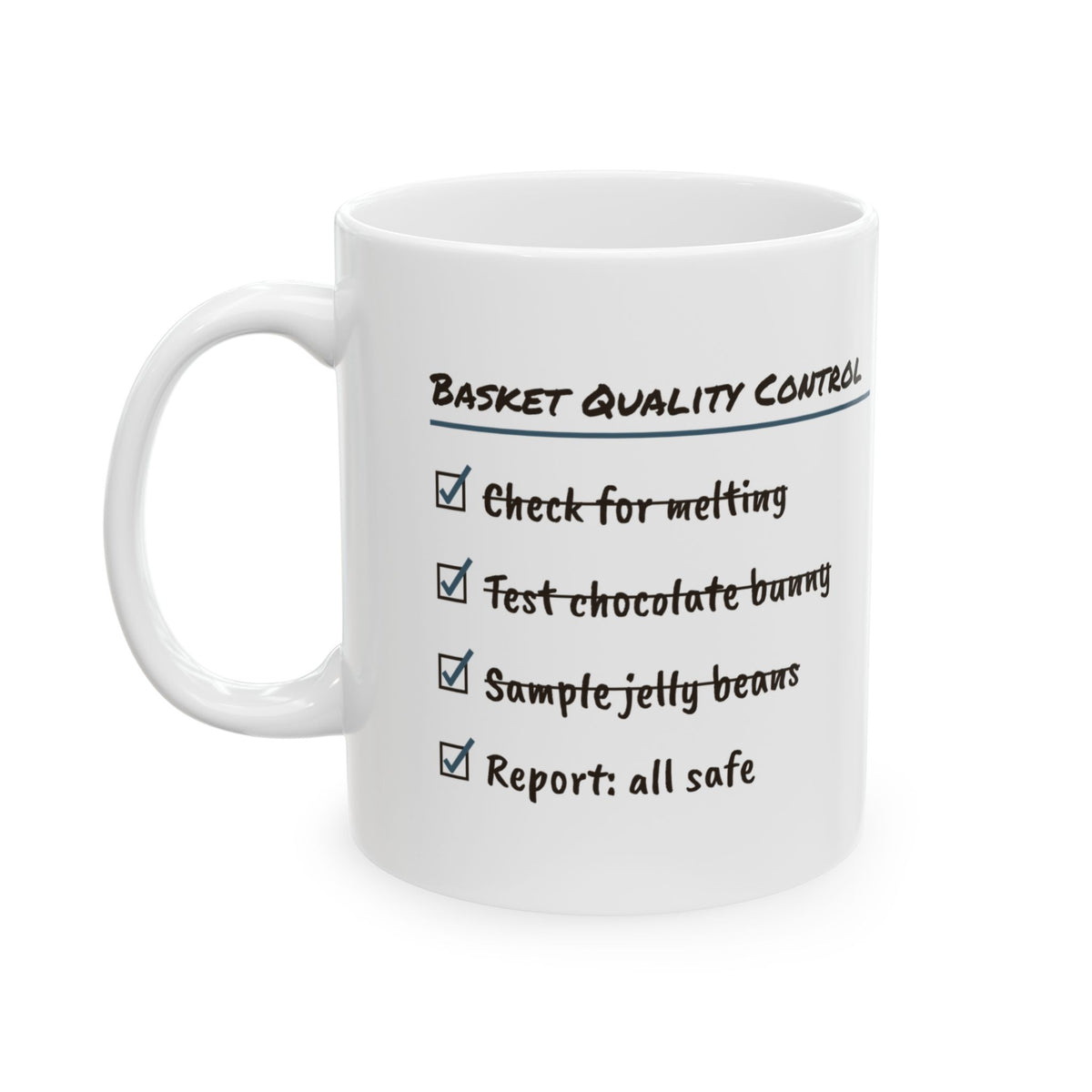 Funny Easter Basket Quality Control Coffee Mug For Parents
