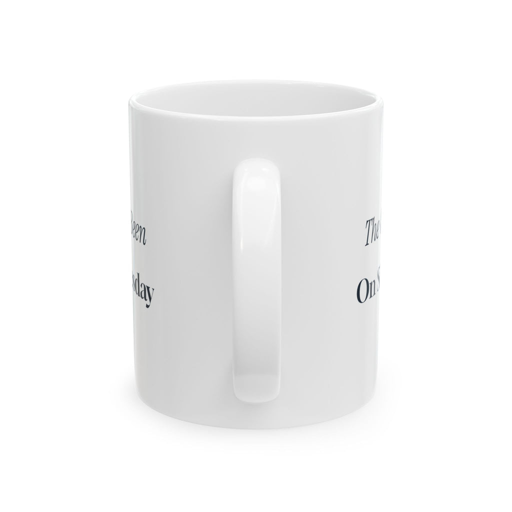 Funny Christmas Baking Coffee Mug The Oven Has Been On Since Tuesday