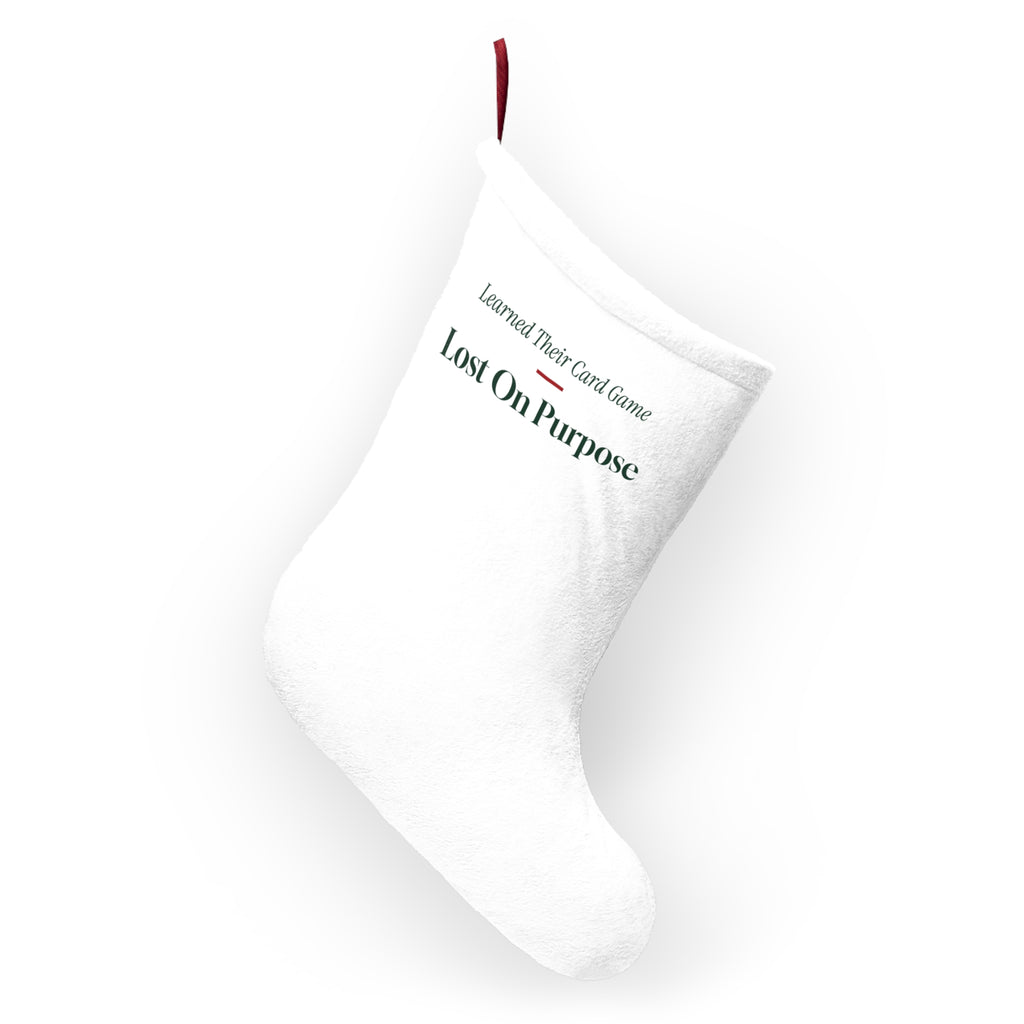 Funny In-Laws Christmas Stocking Learned Their Card Game Lost On
