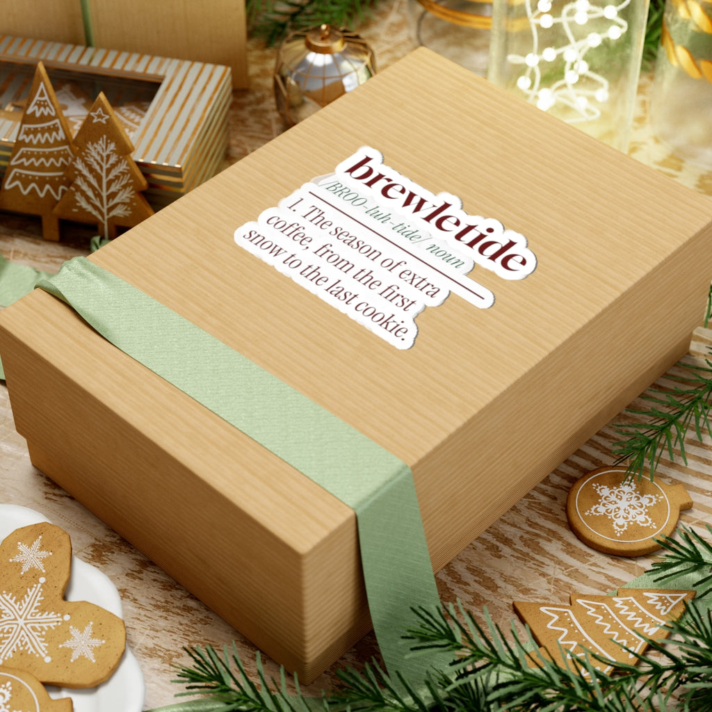 Funny Christmas Sticker Brewletide Dictionary Definition