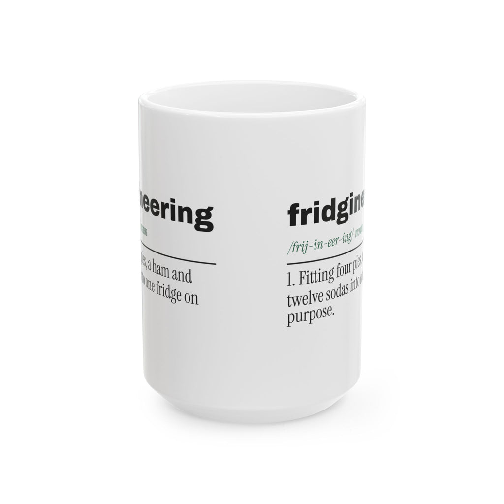 Funny Christmas Coffee Mug Fridgineering Dictionary Holiday Host