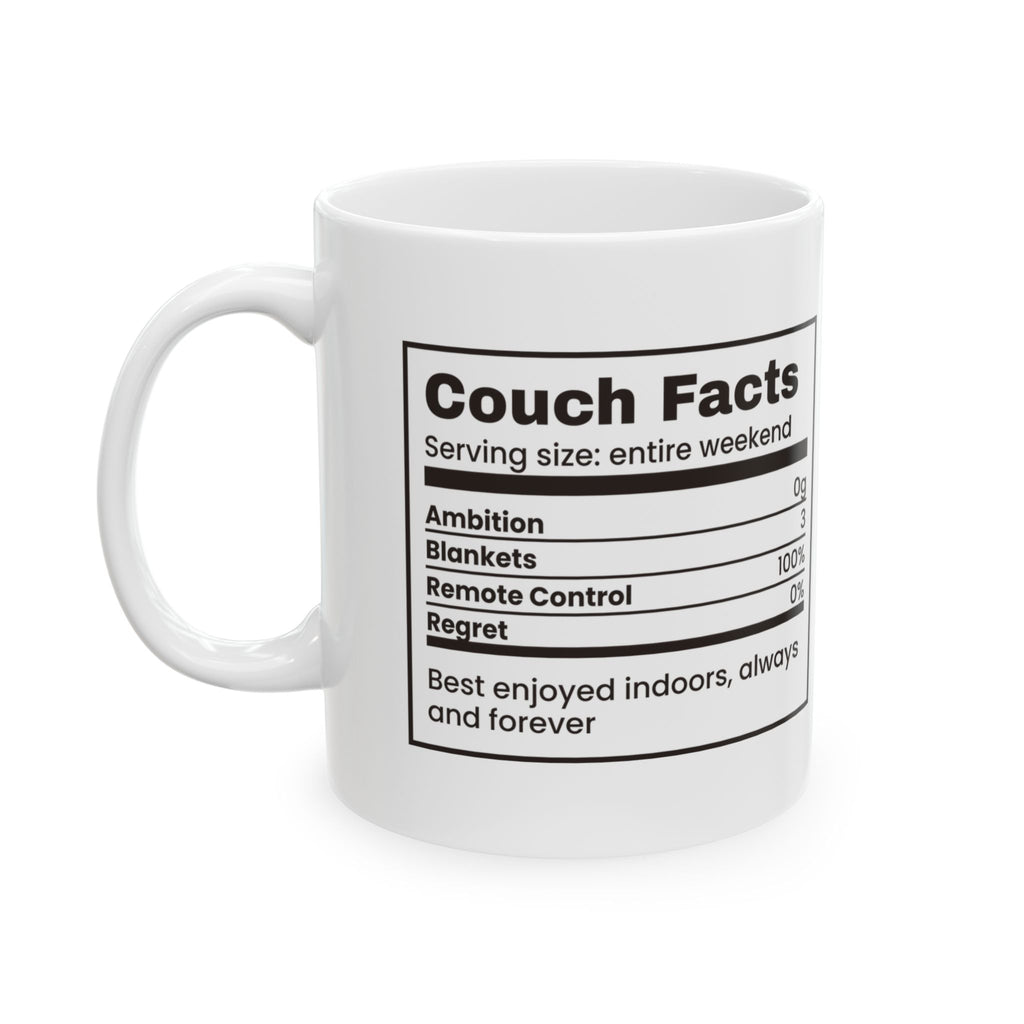 Couch Facts Nutrition Coffee Mug For Homebody
