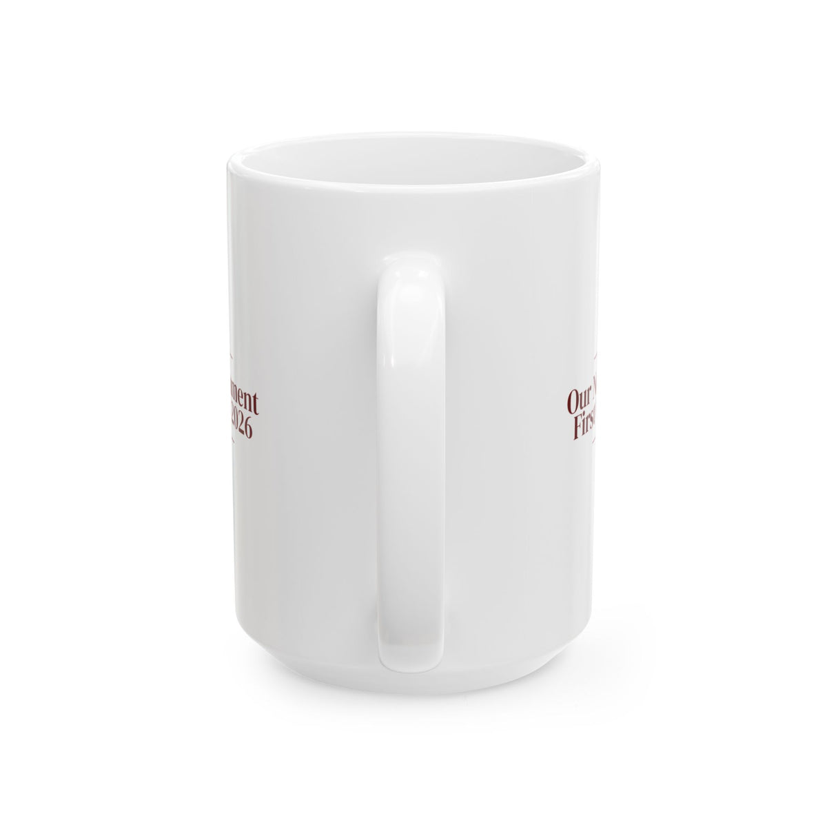 Babys First Christmas 2026 Coffee Mug Our Newest Ornament For New Parents
