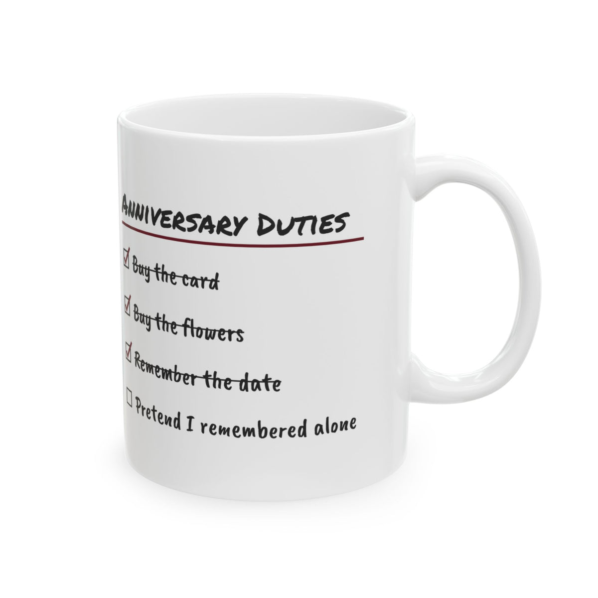 Funny Wife Coffee Mug Anniversary Checklist For Wife
