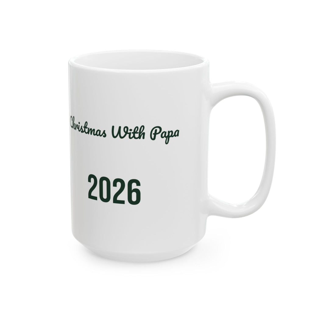 Christmas Coffee Mug Christmas With Papa 2026 Grandpa Keepsake