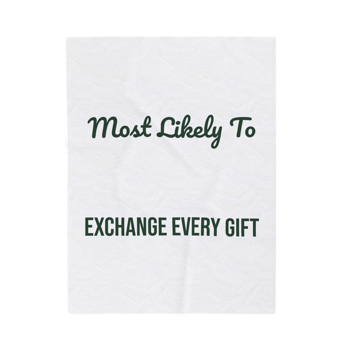 Funny Christmas Family Throw Blanket Most Likely To Exchange Every