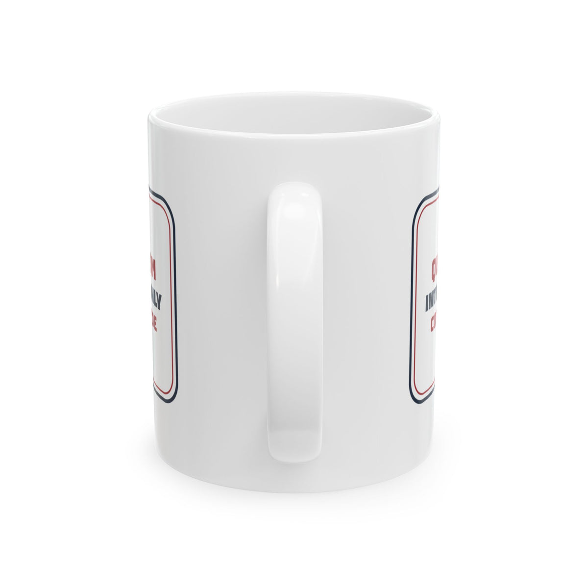 Funny Christmas Coffee Mug Quiet Room Introverts Only Party Sign