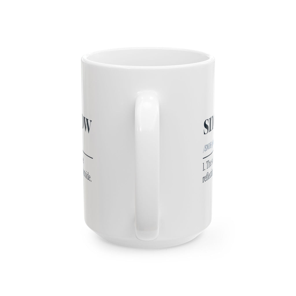 Christmas Coffee Mug Snowglow Dictionary Definition Cozy Winter