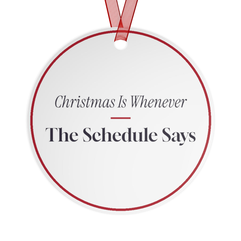 Funny Christmas Ornament For Nurses Christmas Is Whenever