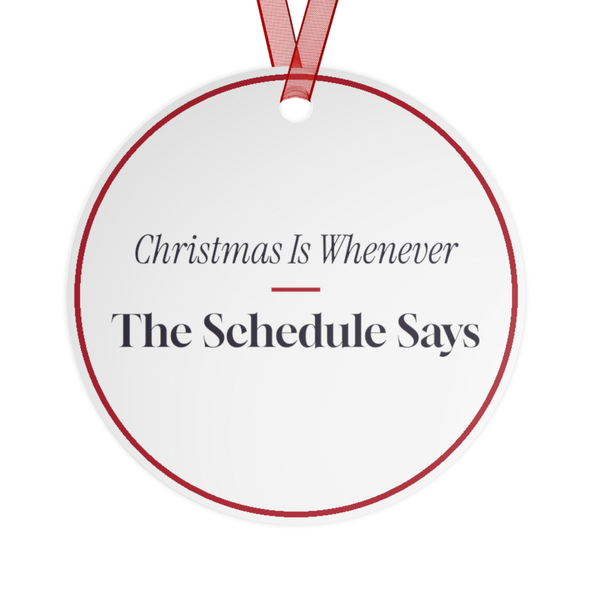 Funny Christmas Ornament For Nurses Christmas Is Whenever
