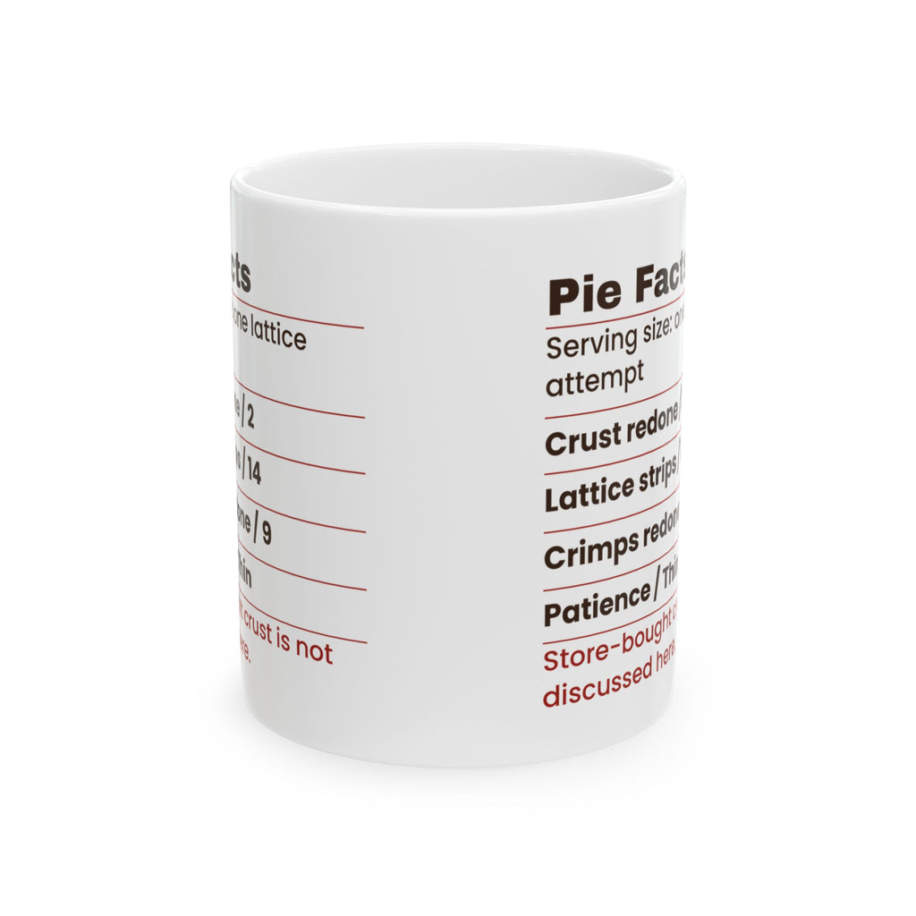 Funny Baking Coffee Mug Pie Facts Crimps Redone For Pie Bakers