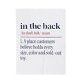 Funny Retail Christmas Throw Blanket In The Back Dictionary Definition