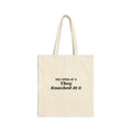 Funny Christmas Retail Tote Bag We Open At 6 They Knocked At 5