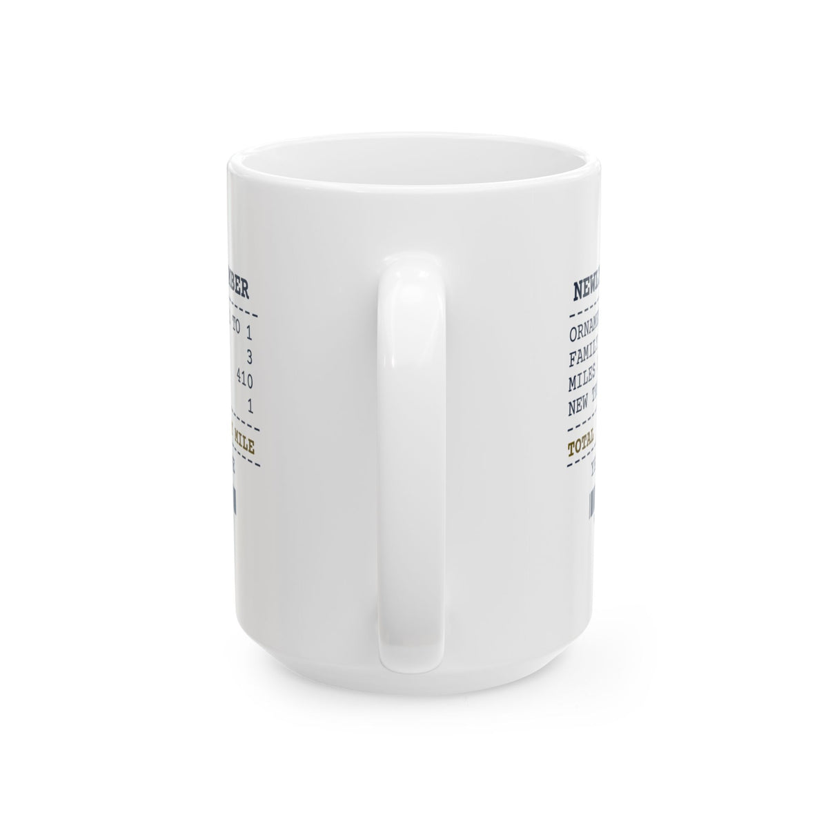 Funny Newlywed Christmas Coffee Mug Newlywed December Receipt