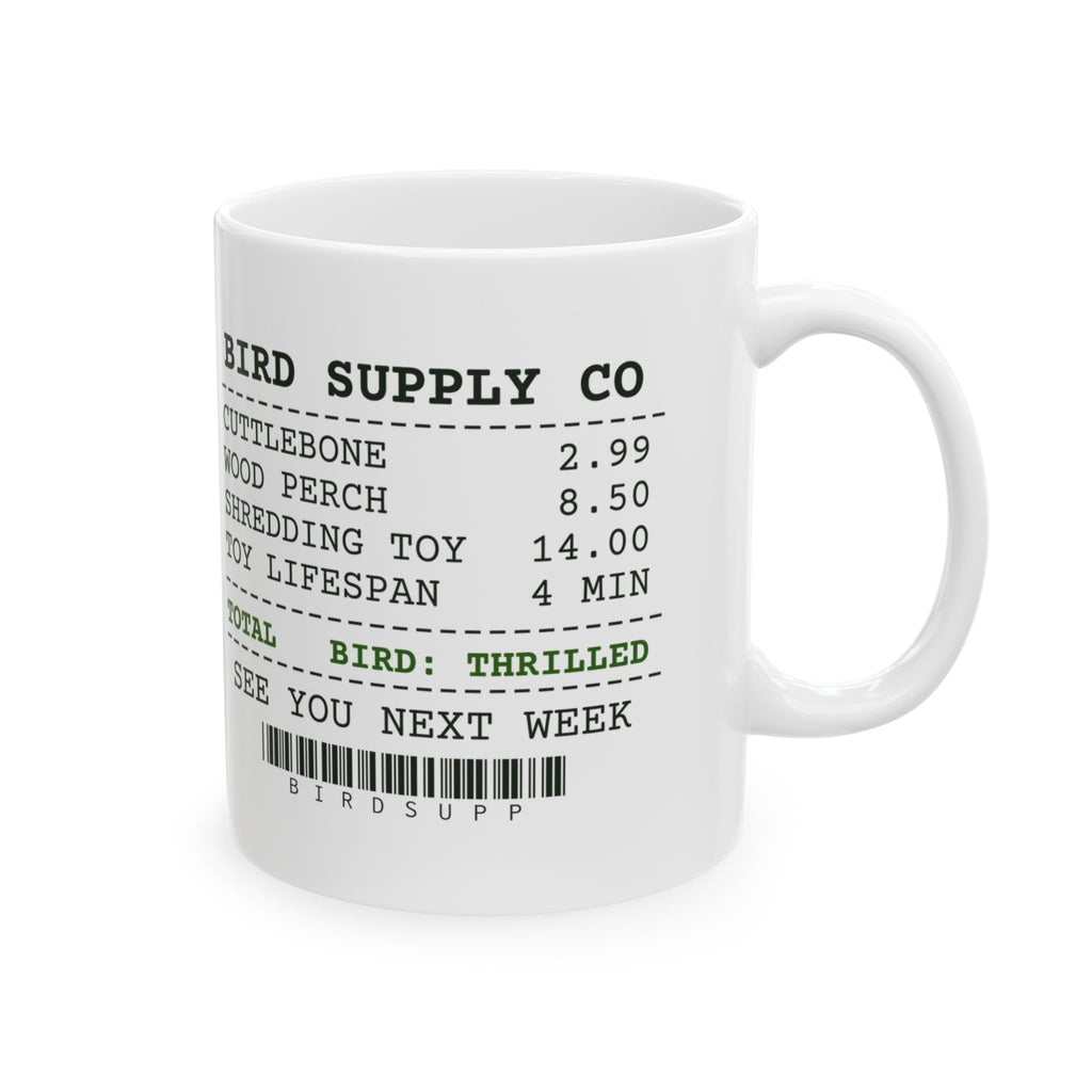 Funny Bird Owner Mug Toy Lifespan Four Minutes Receipt Cup