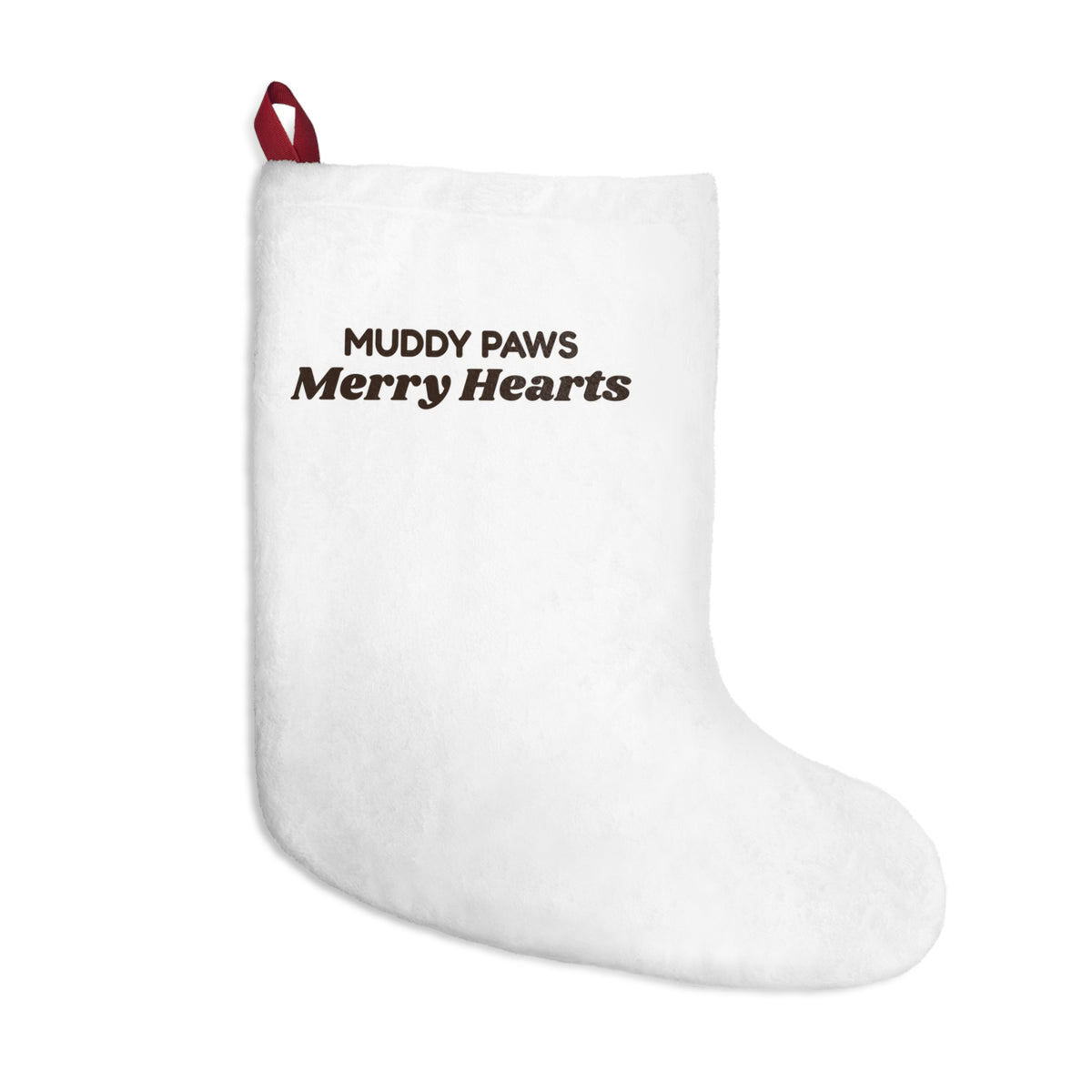 Christmas Dog Christmas Stocking Muddy Paws Merry Hearts For Dog Lovers