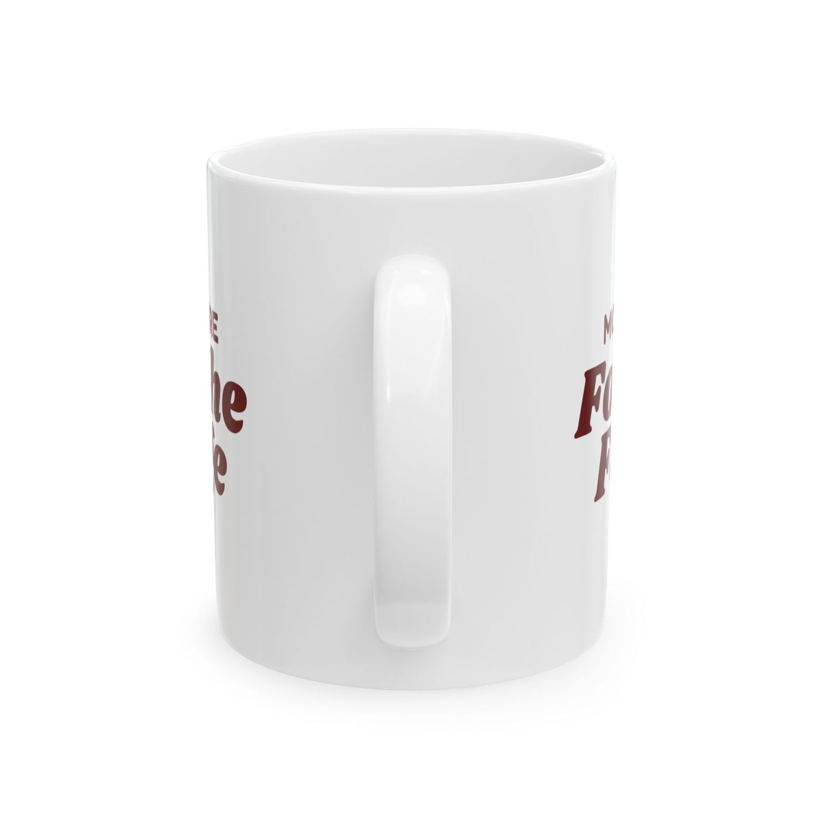 Funny Christmas Introvert Coffee Mug Mostly Here For The Fudge