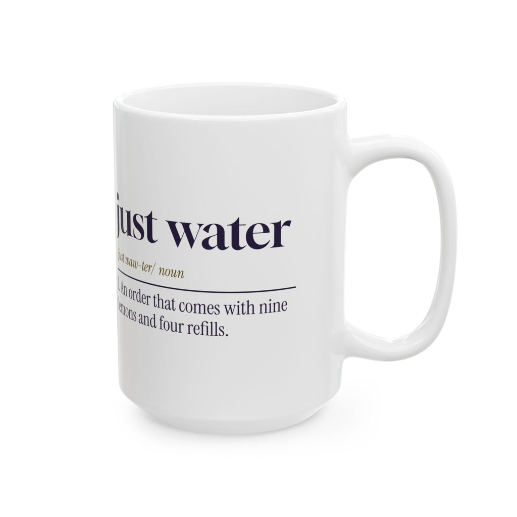 Funny Server Coffee Mug Just Water Dictionary Definition For Waitresses